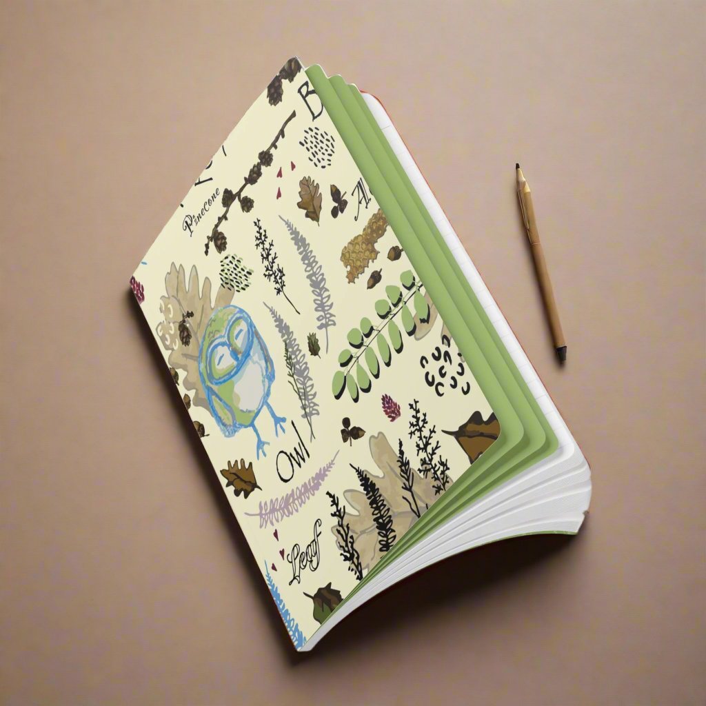 Softcover Journal "Hoot and Harvest" by Janet Hoard
