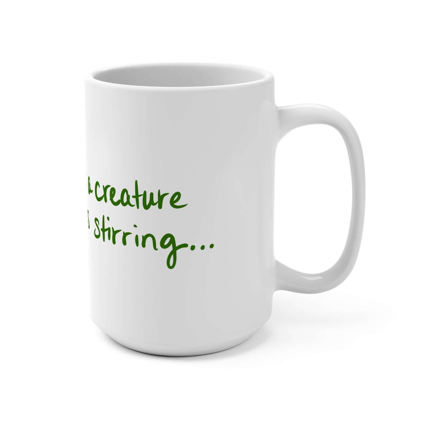 Large Mug 15oz "Not a creature was stirring..." art by Janet Hoard