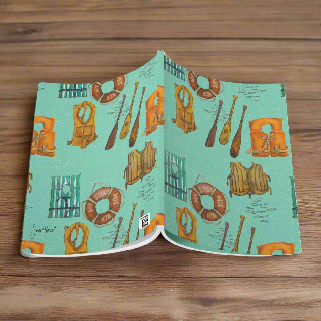Softcover Journal with Inside Prints "Lake Vibes" by Janet Hoard