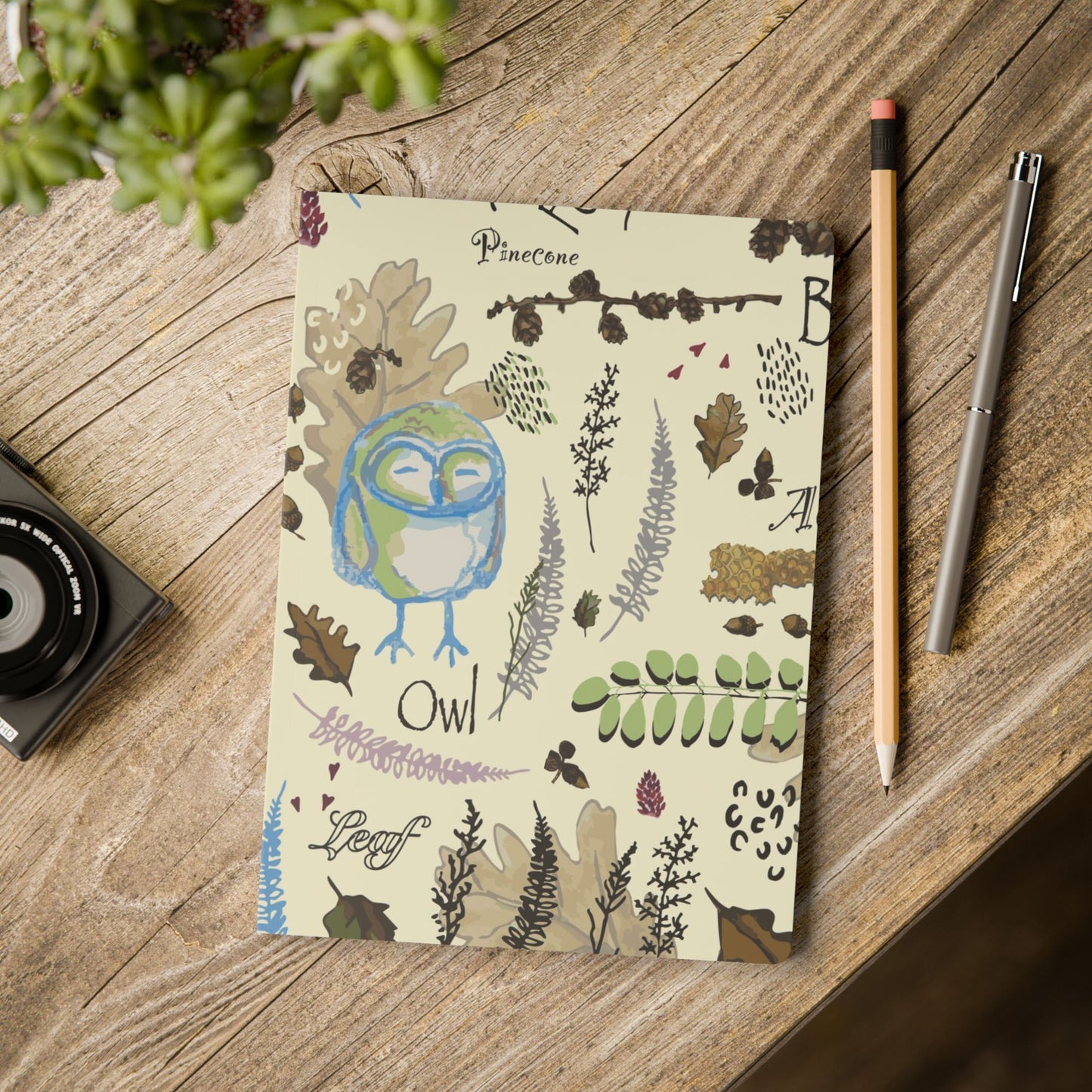 Softcover Journal "Hoot and Harvest" by Janet Hoard