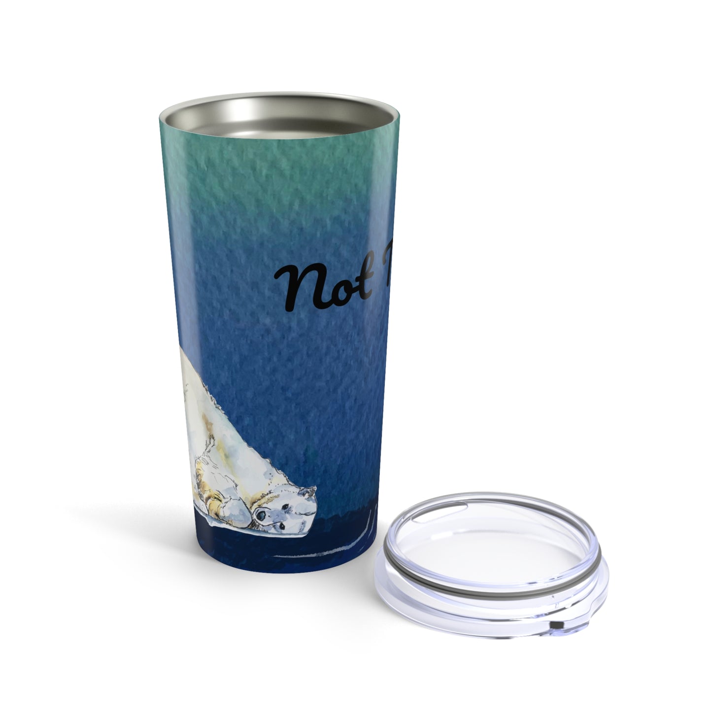 20oz Tumbler - Blue "Not Today..." by Janet Hoard
