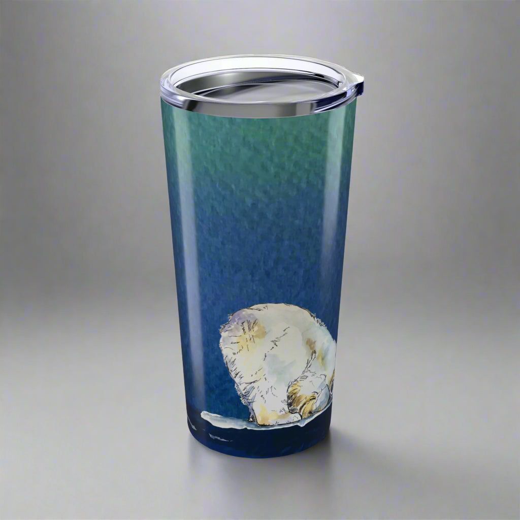 20oz Tumbler - Blue "Not Today..." by Janet Hoard