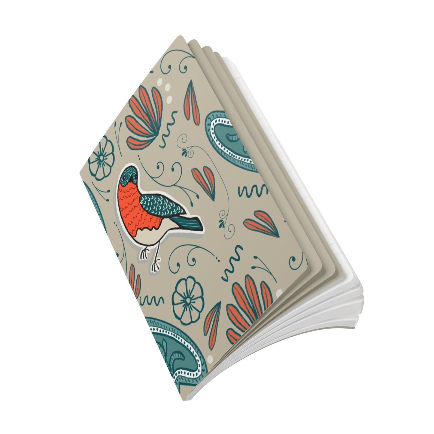 Robin Notebook | Whimsical Bird Softcover Journal