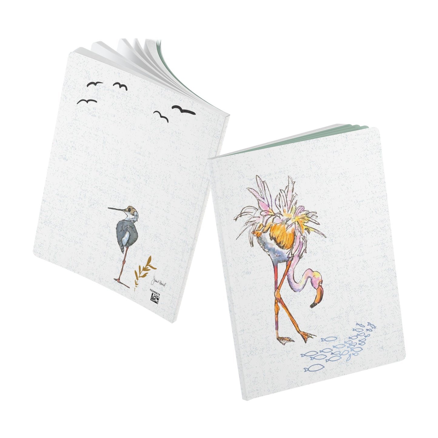 Softcover Journal "Ocean Birds" by Janet Hoard with Inside Prints