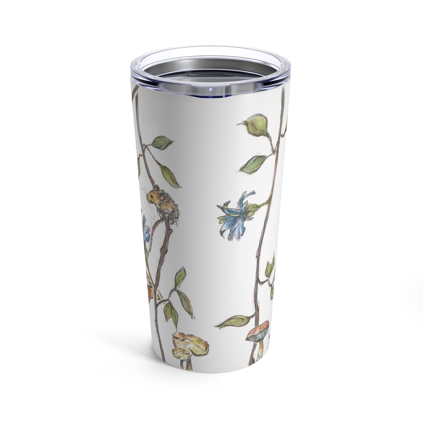 Tumbler 20oz "Mushroom Mice" art by Janet Hoard