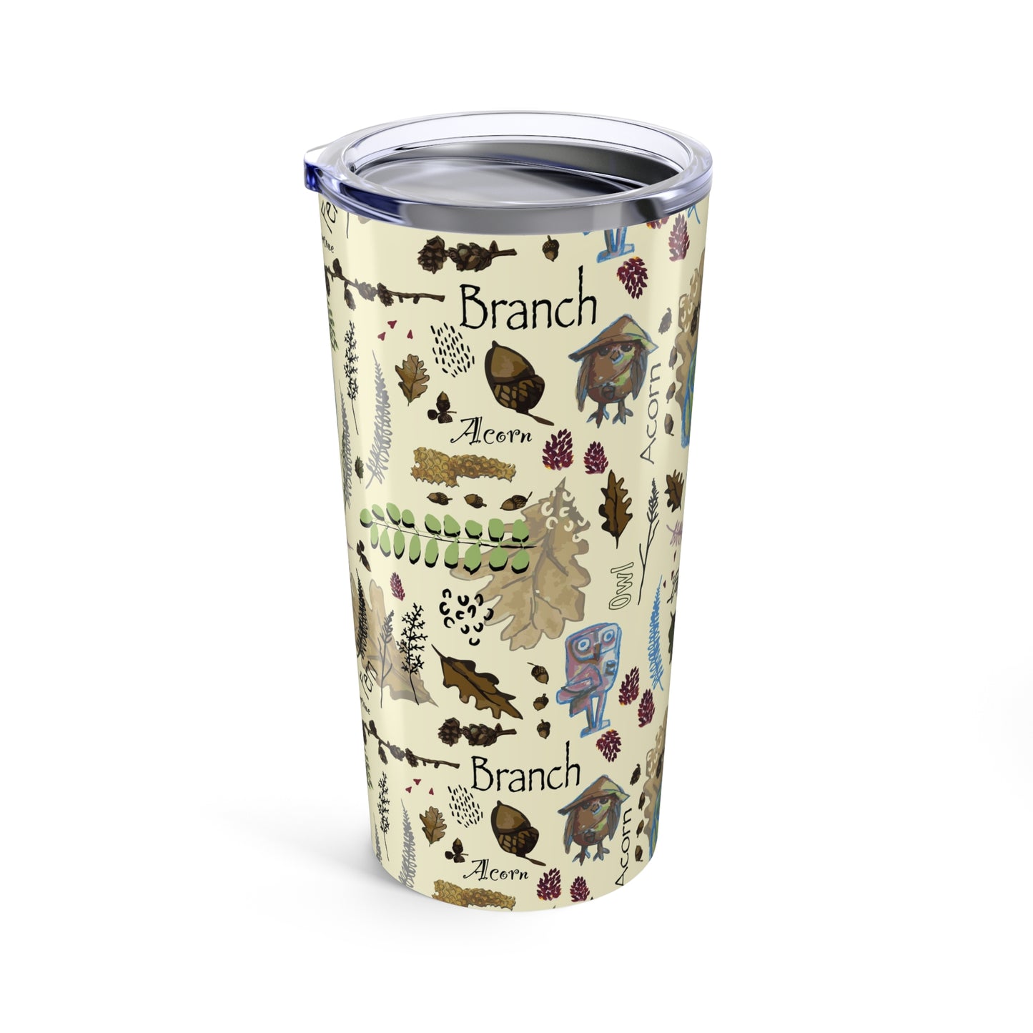 Tumbler 20oz "Hoot and Harvest" by Janet Hoard