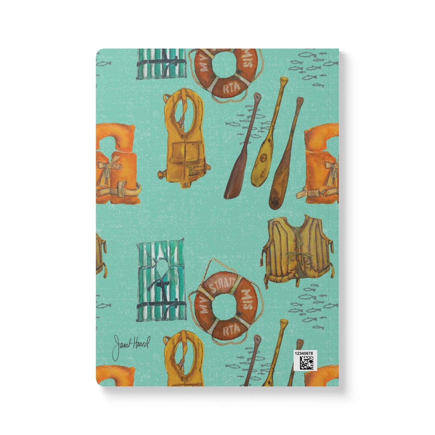 Softcover Journal with Inside Prints "Lake Vibes" by Janet Hoard