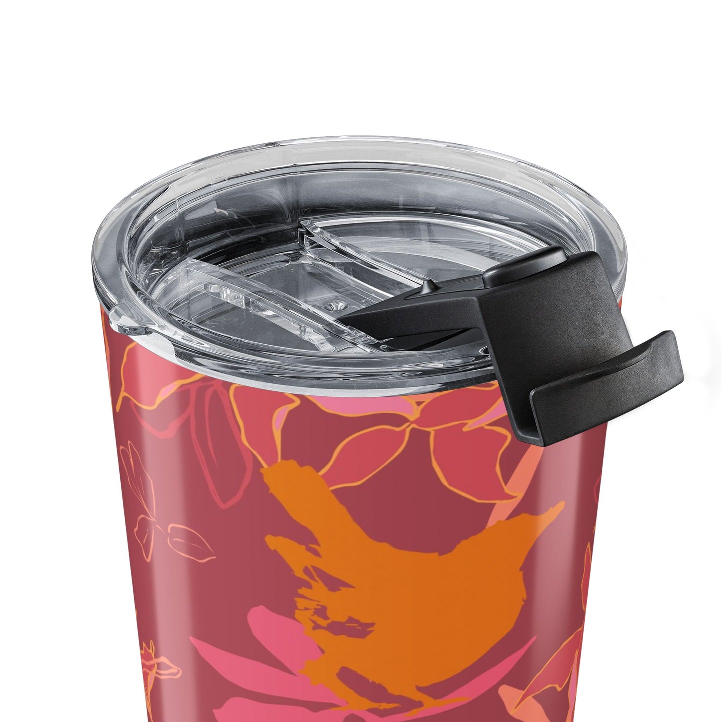 Canopy Coral Tumbler | Tropical Floral Insulated Travel Mug