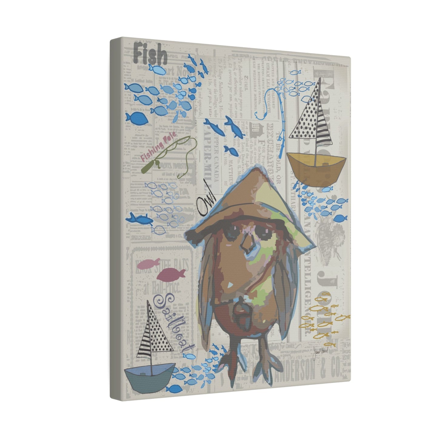 Canvas Gallery Wraps "Sail Away" by Janet Hoard
