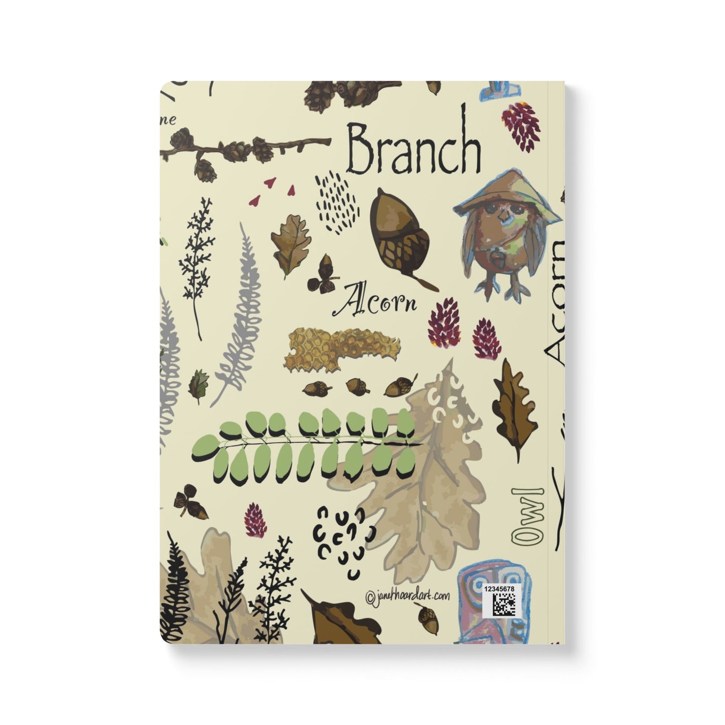Softcover Journal "Hoot and Harvest" by Janet Hoard