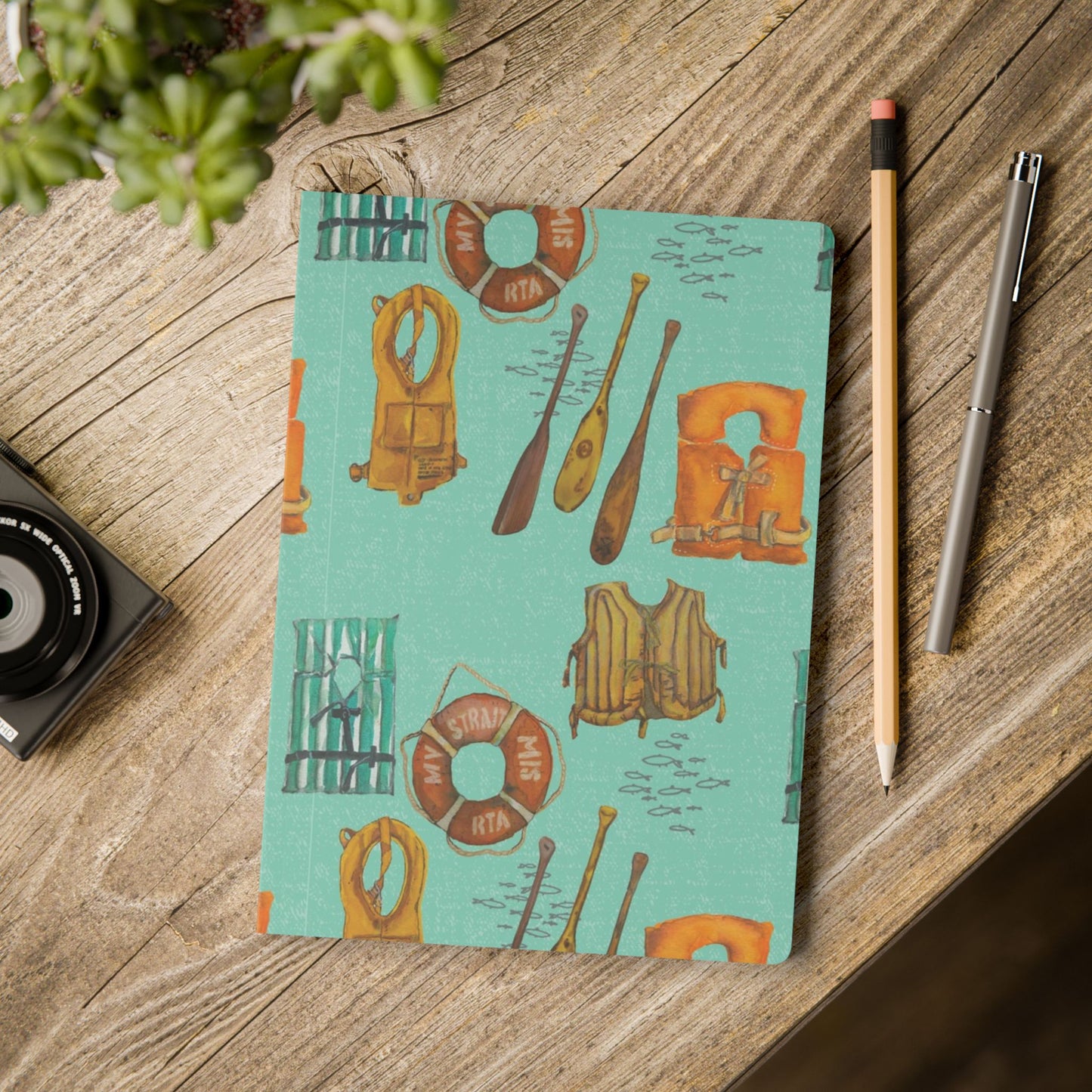 Softcover Journal with Inside Prints "Lake Vibes" by Janet Hoard