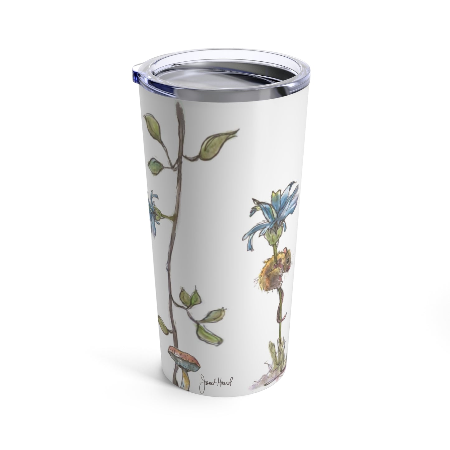 Tumbler 20oz "Mushroom Mice" art by Janet Hoard