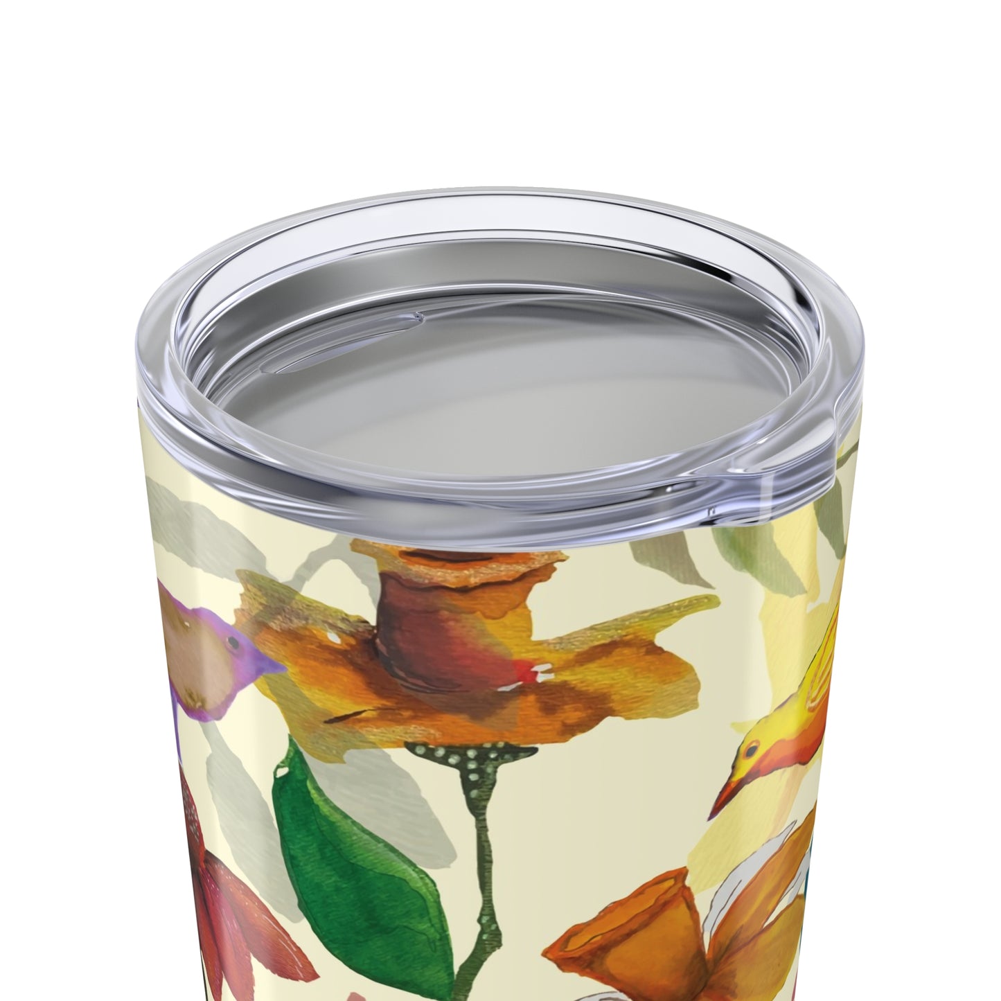 20oz Tumbler "Feather & Bloom" by Janet Hoard