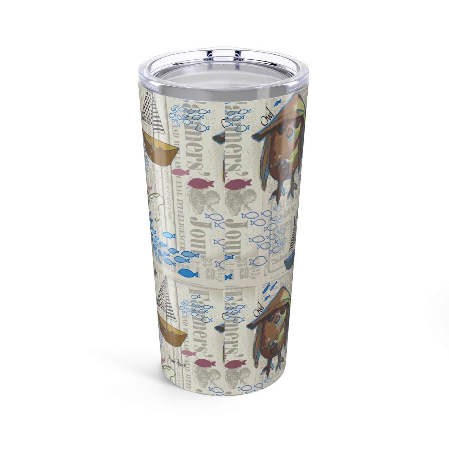 Tumbler 20oz "Sail Away" by Janet Hoard