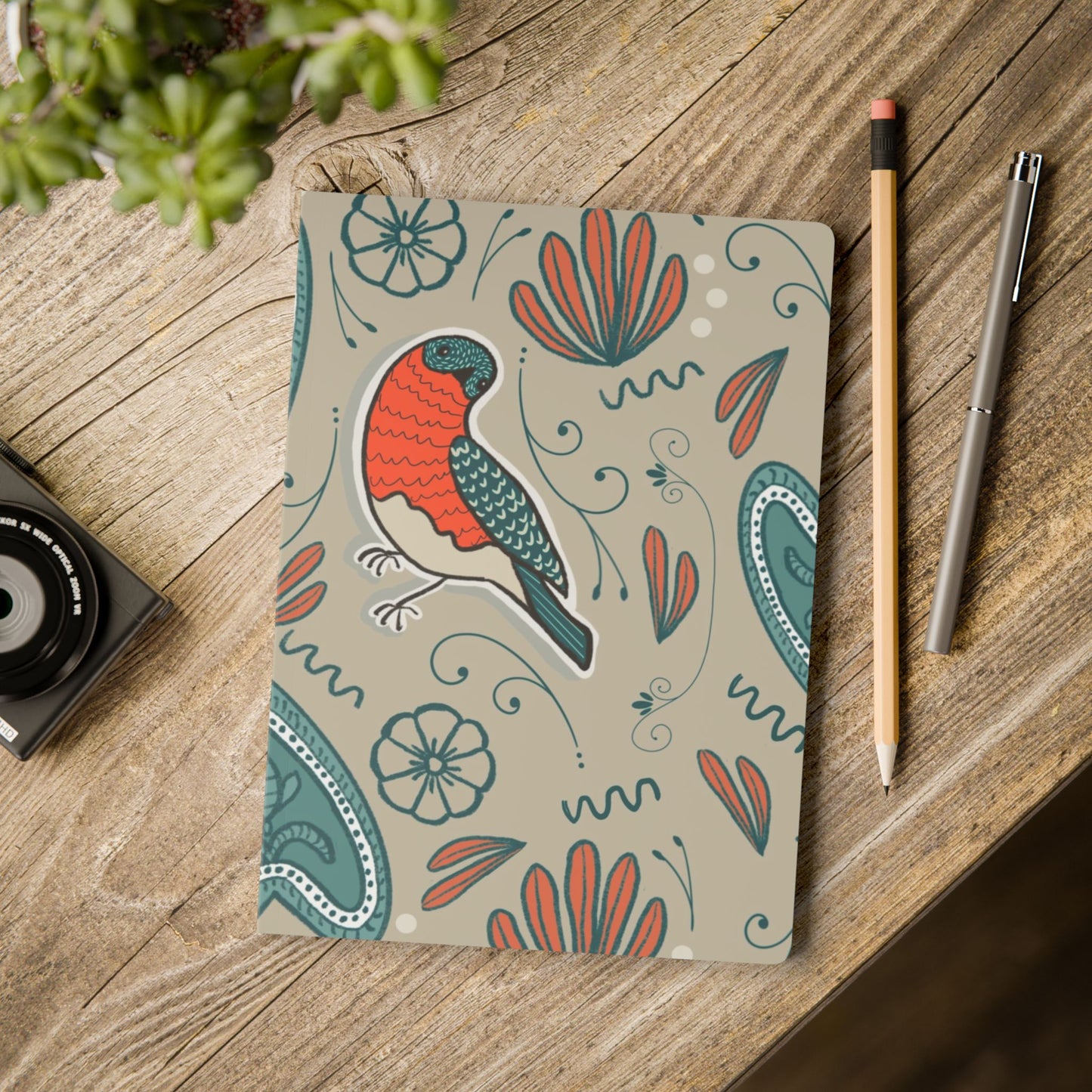Softcover Journal "Rumbling Robins" by Janet Hoard