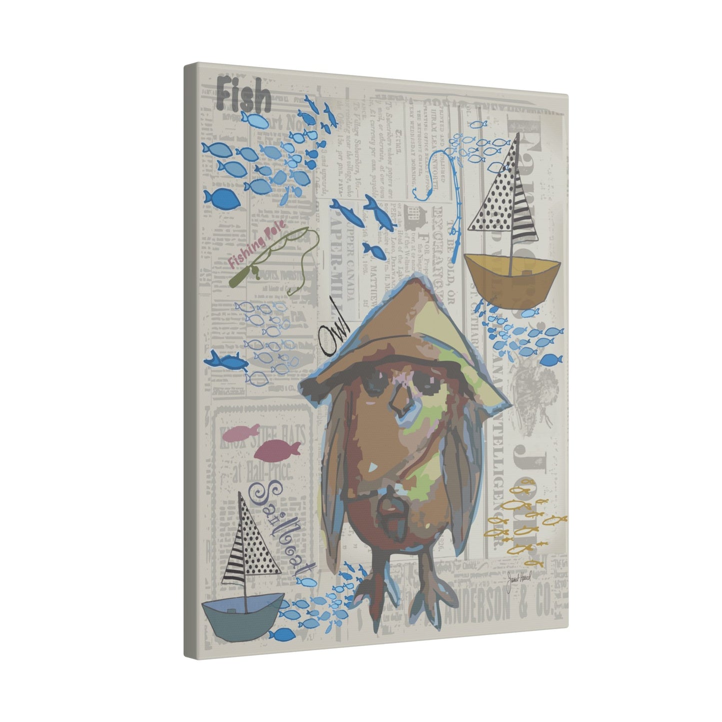 Canvas Gallery Wraps "Sail Away" by Janet Hoard
