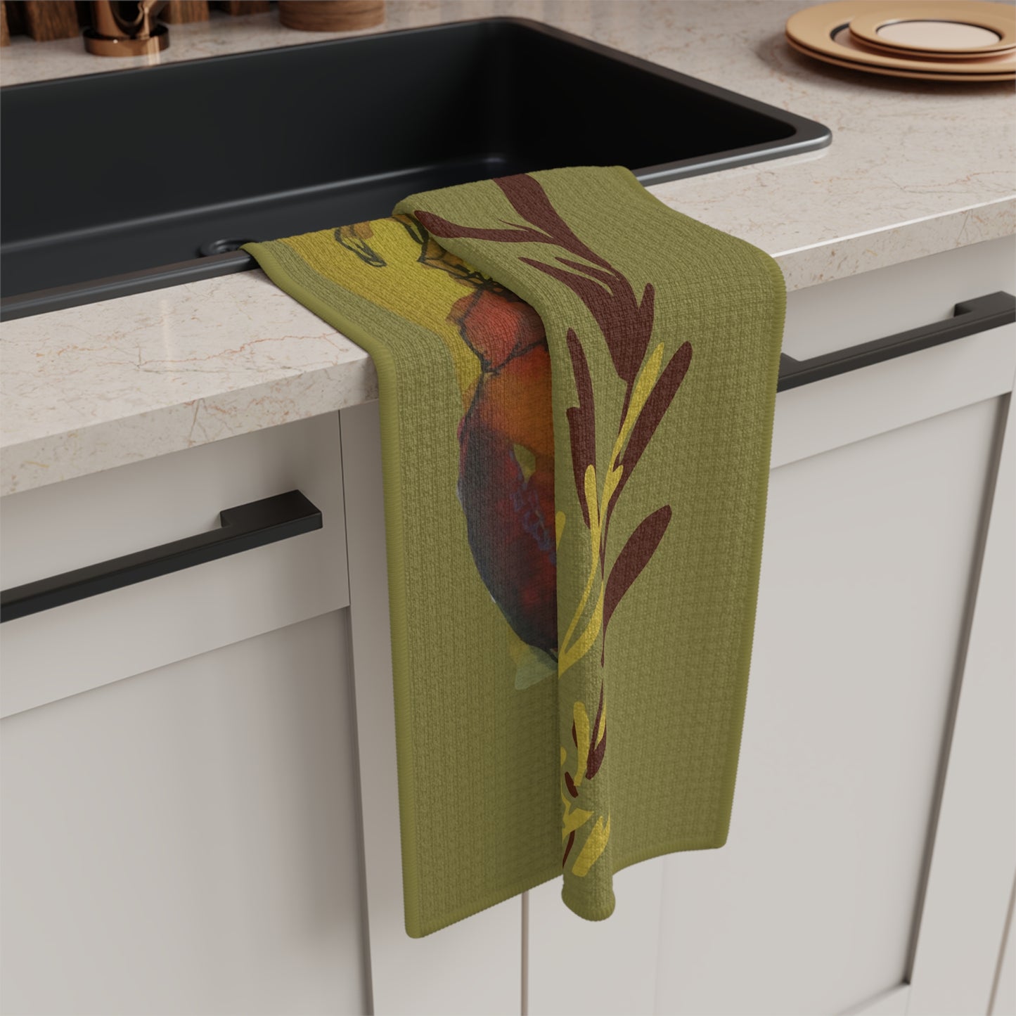 Kitchen Towel Microfiber "Butter Me Up" by Janet Hoard