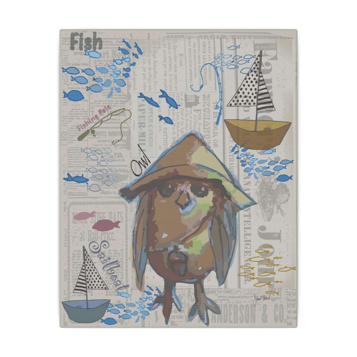 Canvas Gallery Wraps "Sail Away" by Janet Hoard