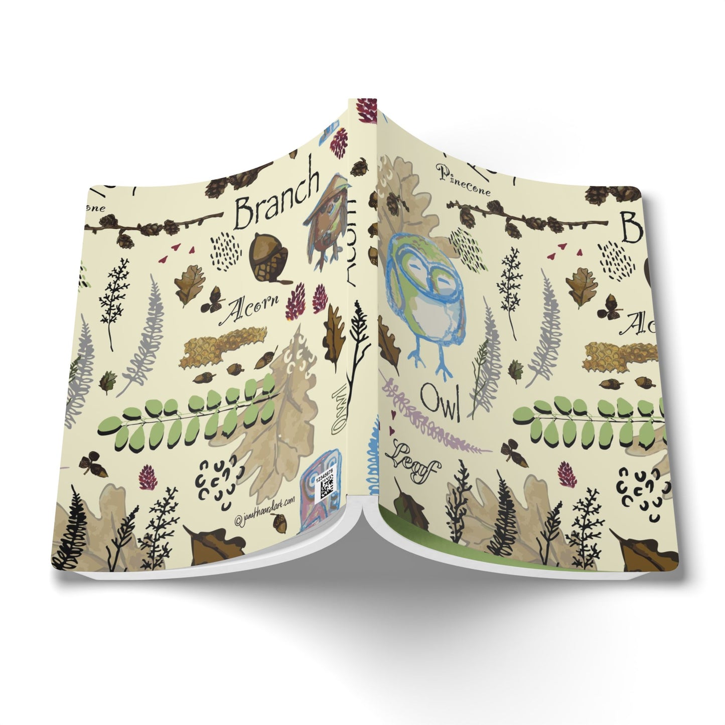 Softcover Journal "Hoot and Harvest" by Janet Hoard