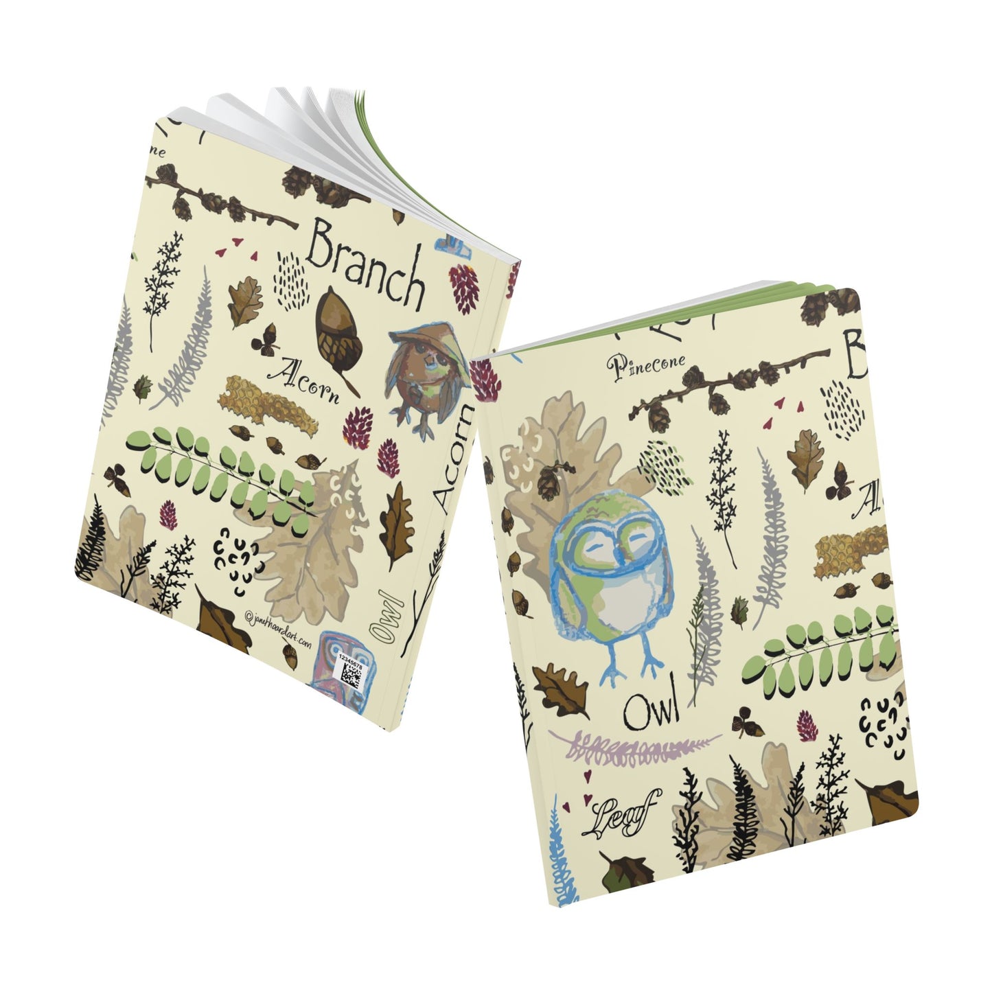 Softcover Journal "Hoot and Harvest" by Janet Hoard