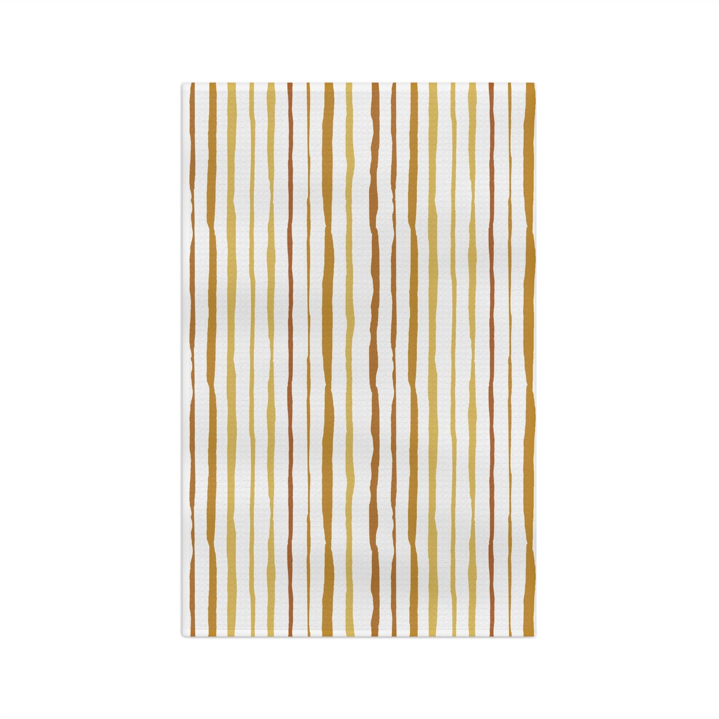 Kitchen Towel Microfiber "Golden Stripes" by Janet Hoard
