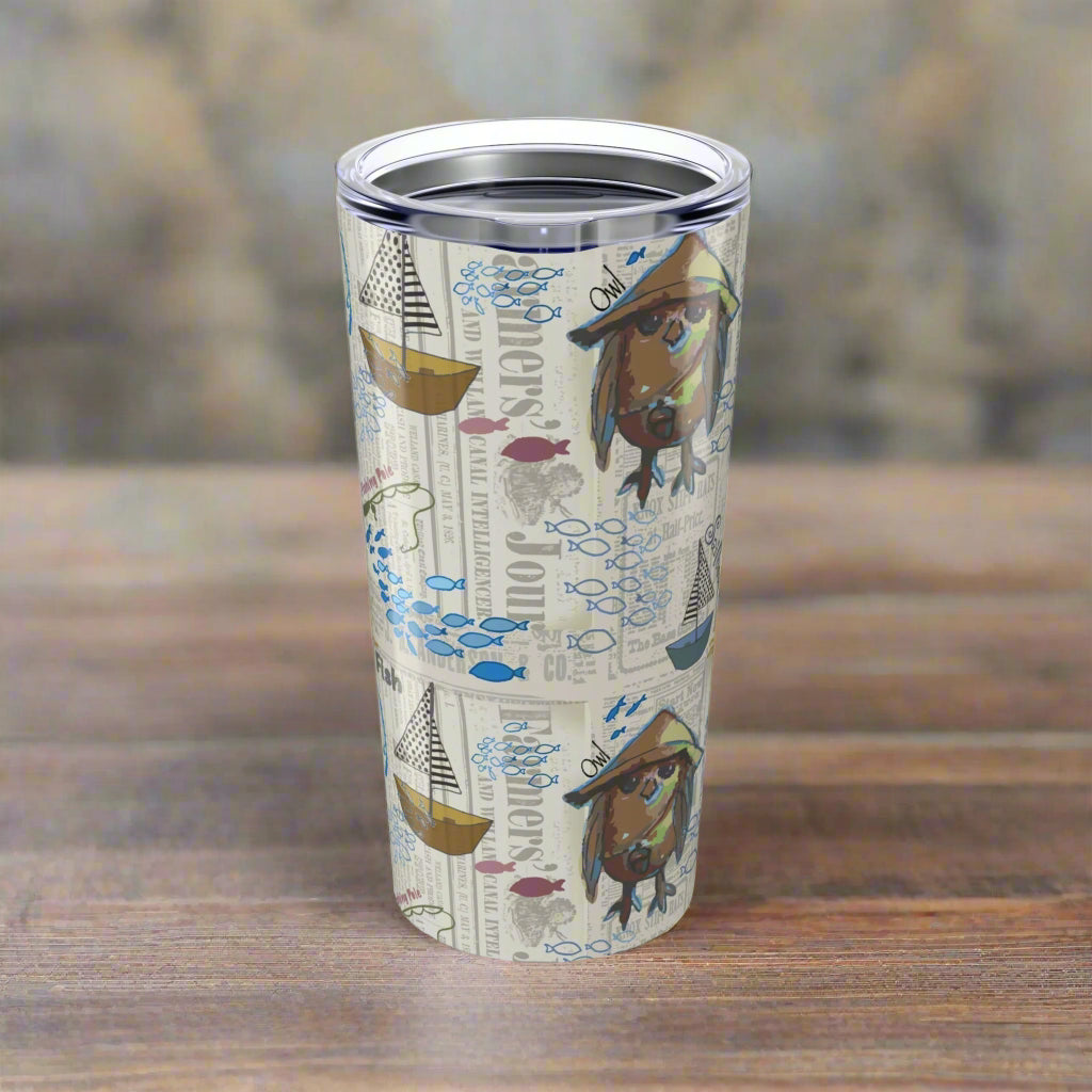 Tumbler 20oz "Sail Away" by Janet Hoard