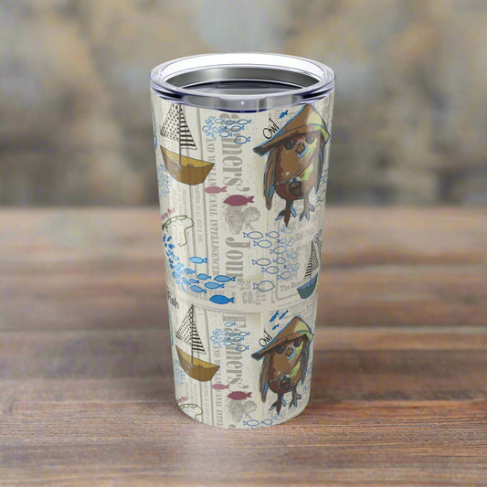 20oz Tumbler "Sail Away" by Janet Hoard