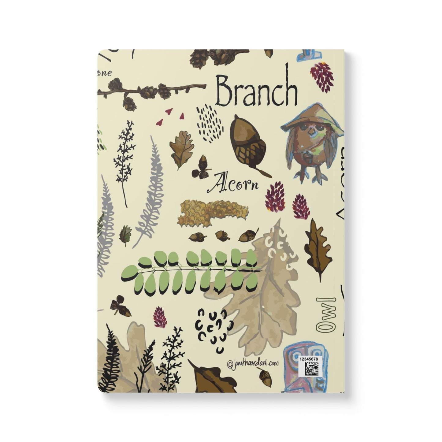 Softcover Journal "Hoot and Harvest" by Janet Hoard