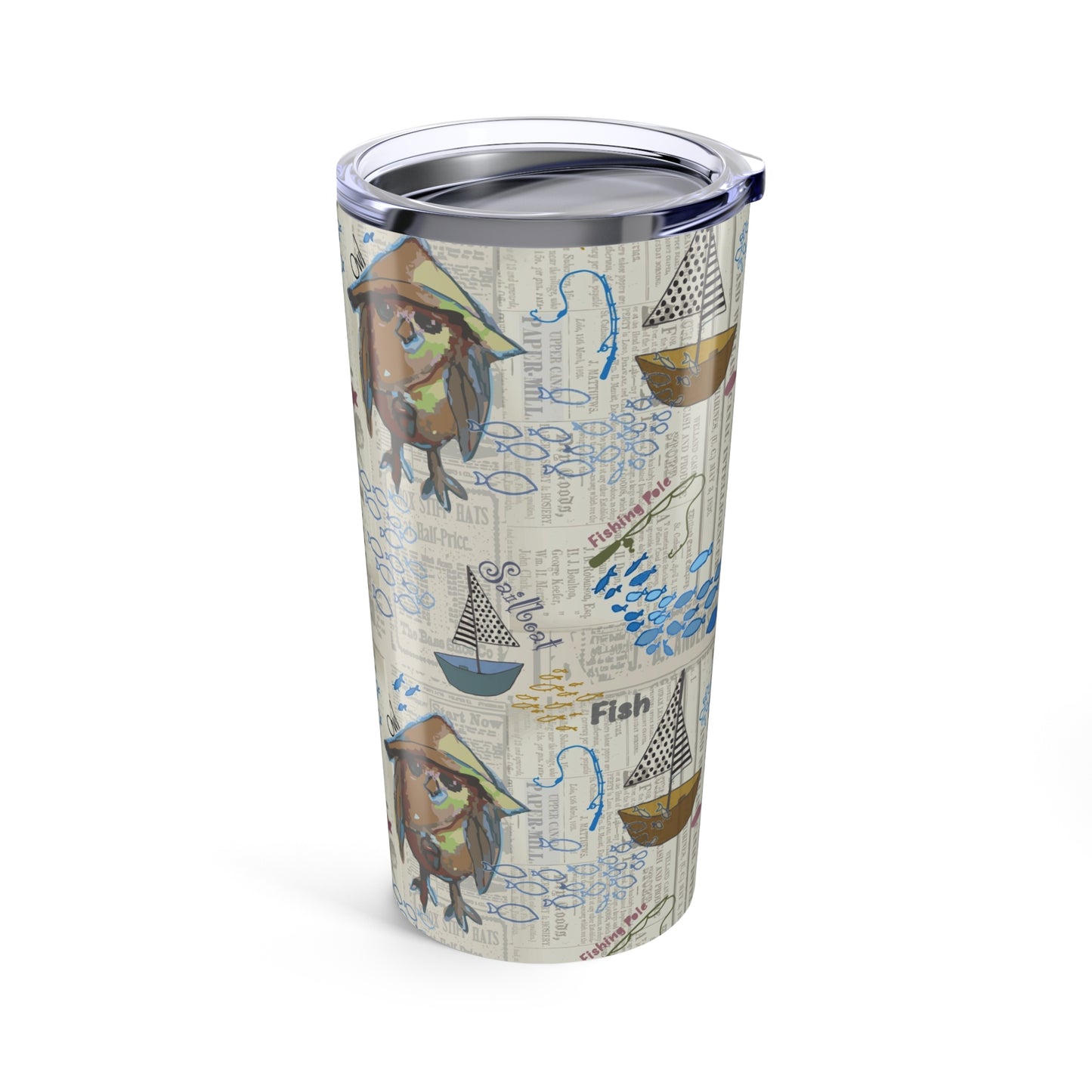 Tumbler 20oz "Sail Away" by Janet Hoard