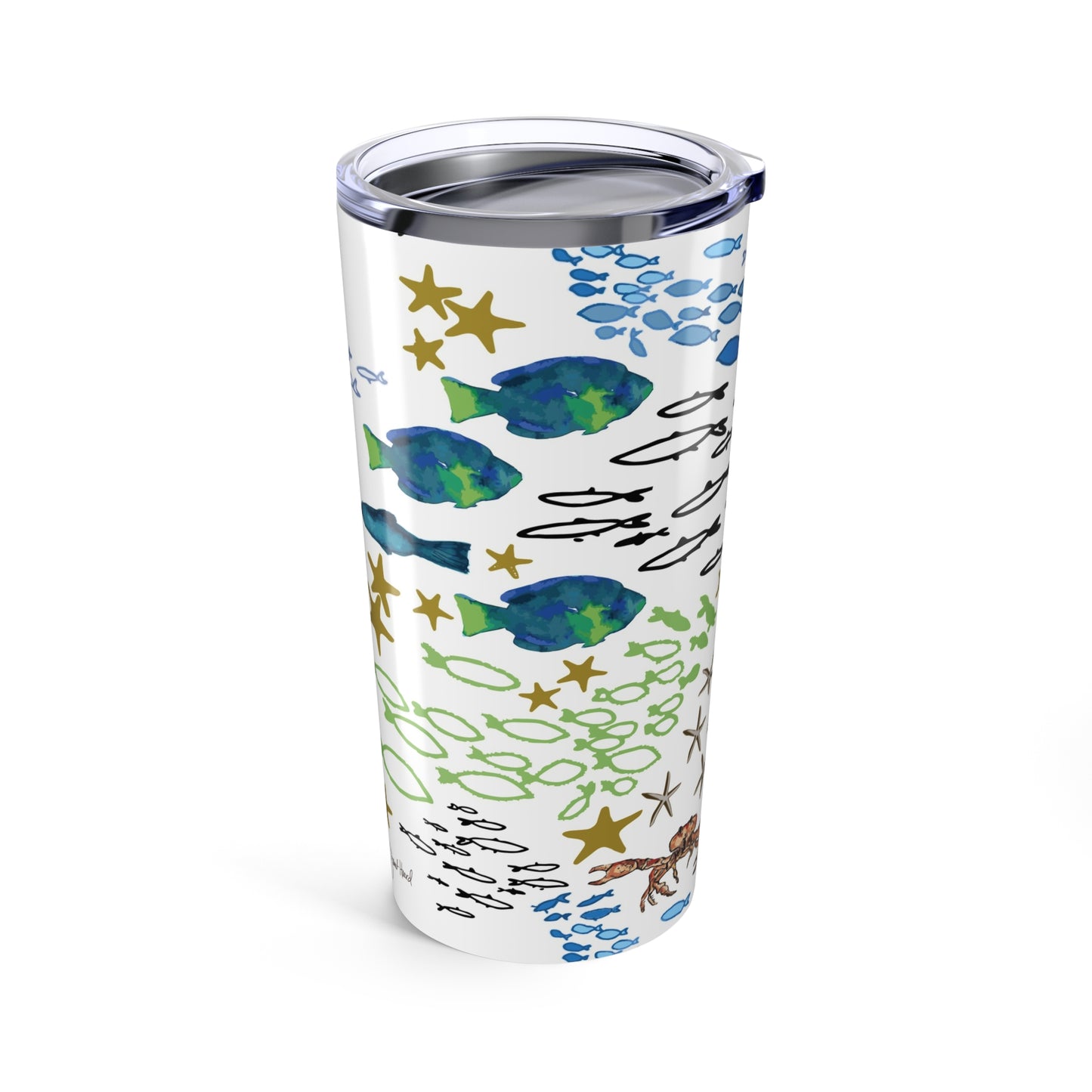 Tumbler 20oz "Underwater Academy" by Janet Hoard
