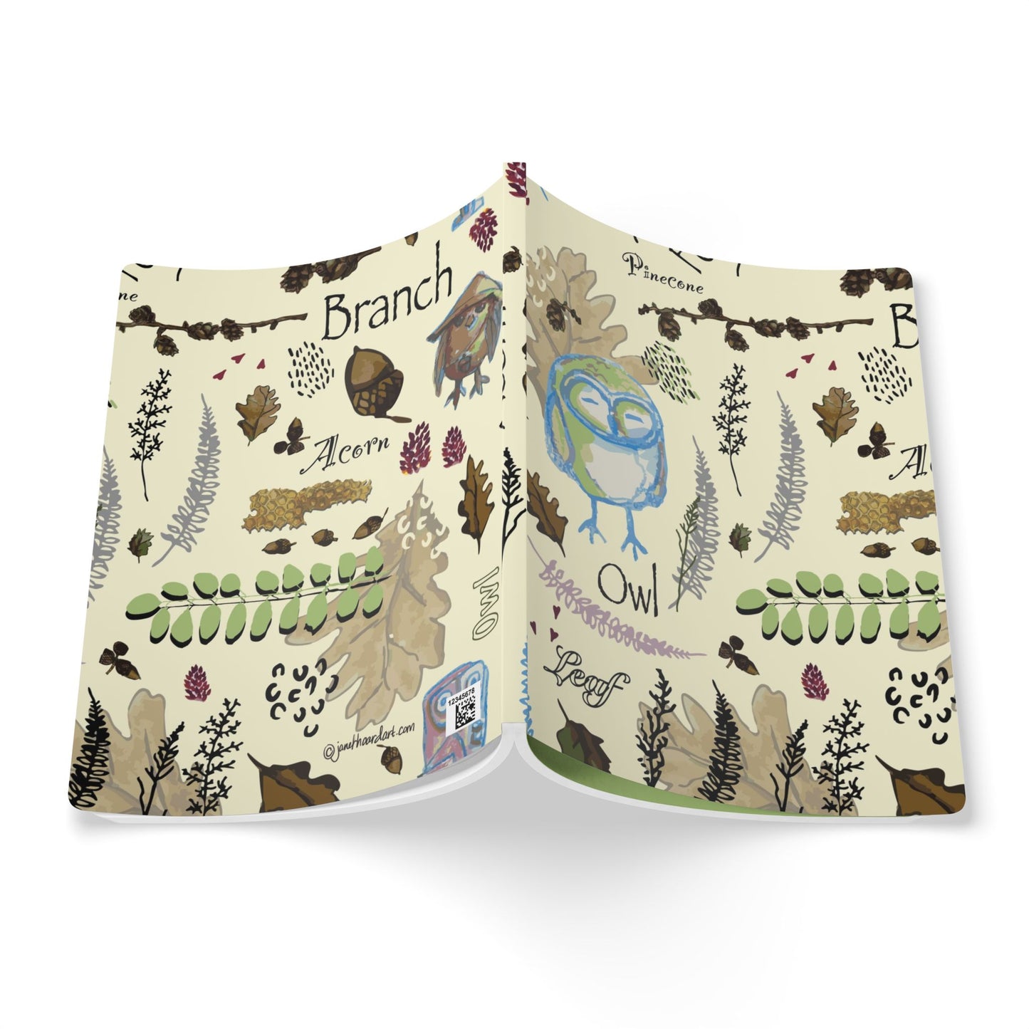 Softcover Journal "Hoot and Harvest" by Janet Hoard