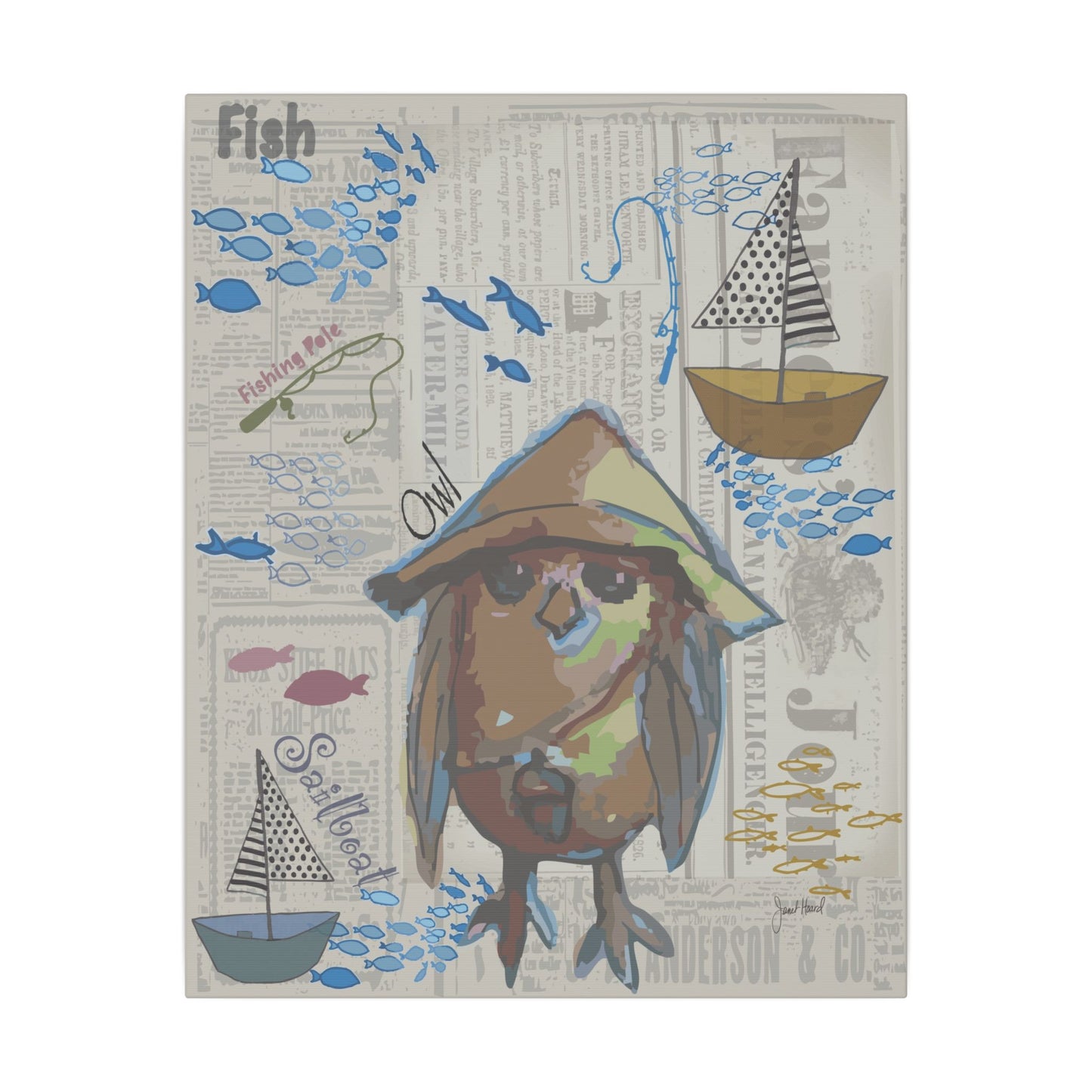 Canvas Gallery Wraps "Sail Away" by Janet Hoard