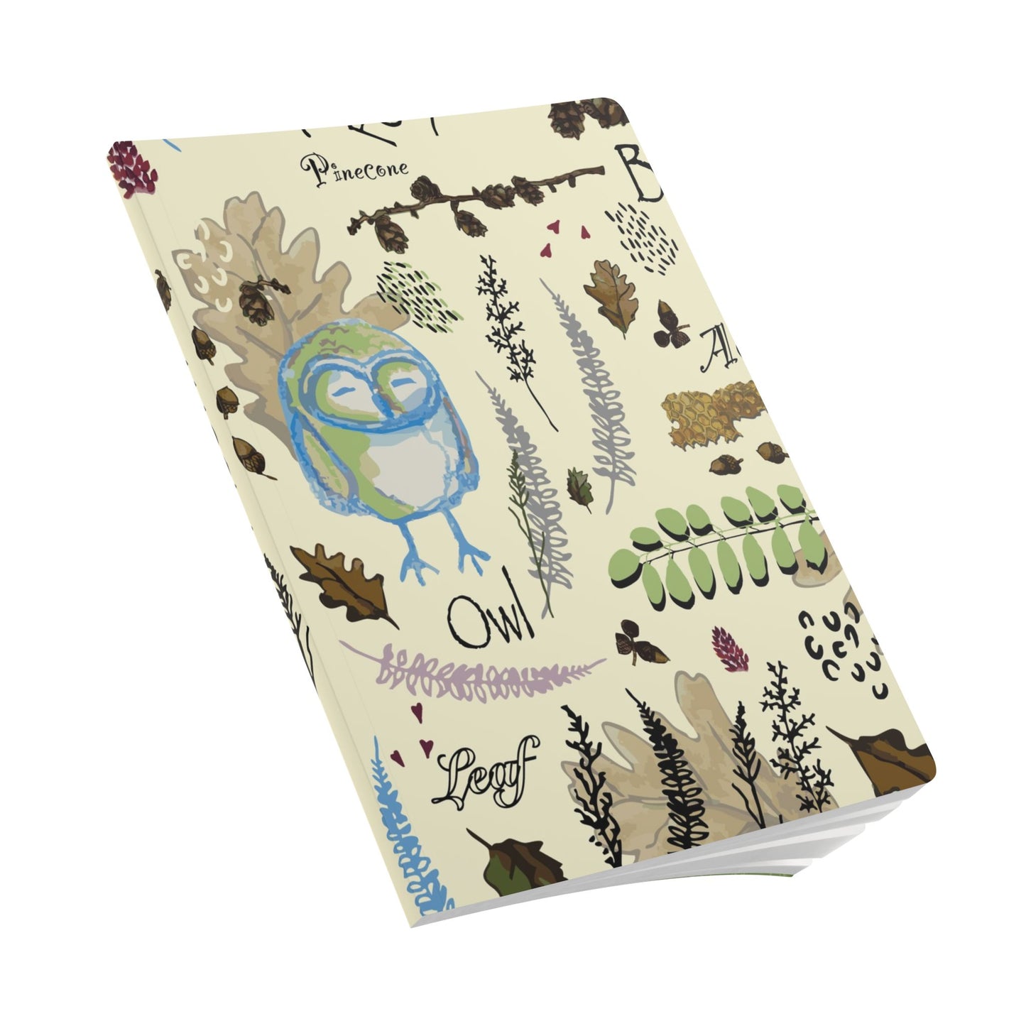 Softcover Journal "Hoot and Harvest" by Janet Hoard