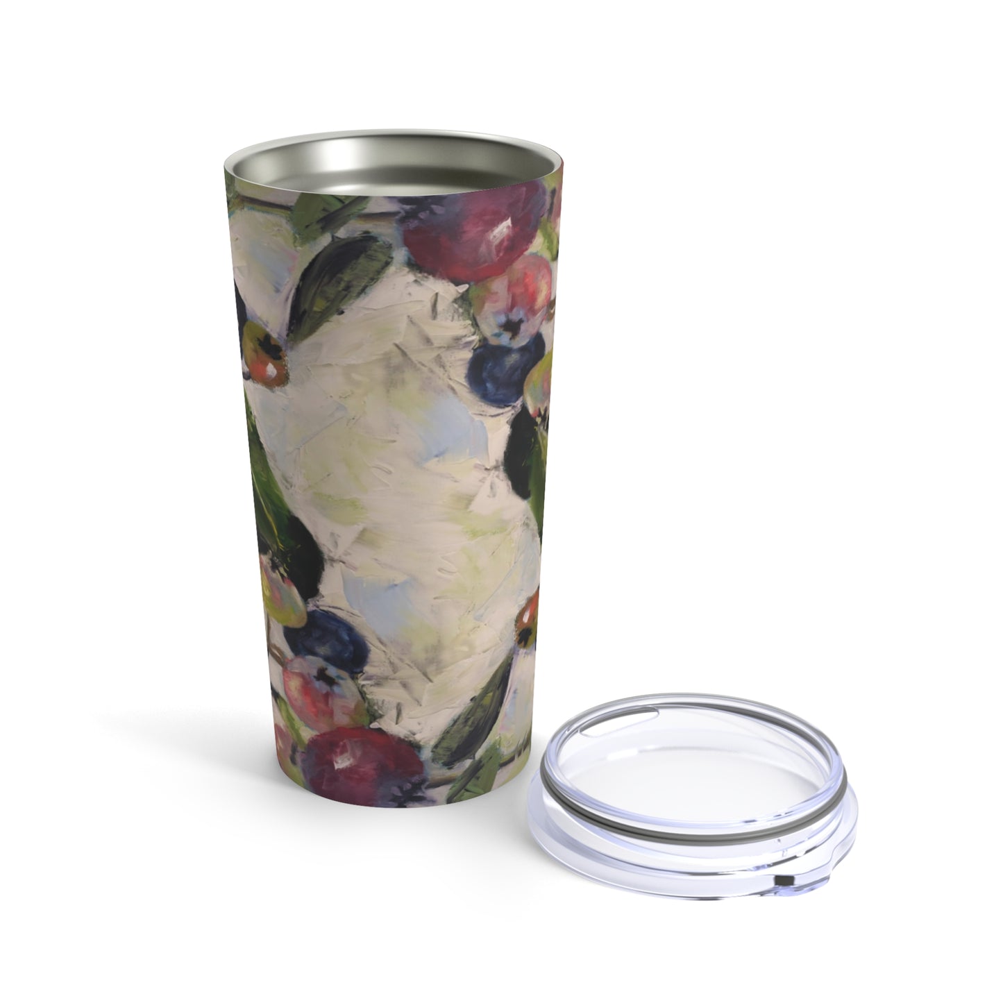 Tumbler 20oz "Luscious Blueberries" Oil Painting by Janet Hoard