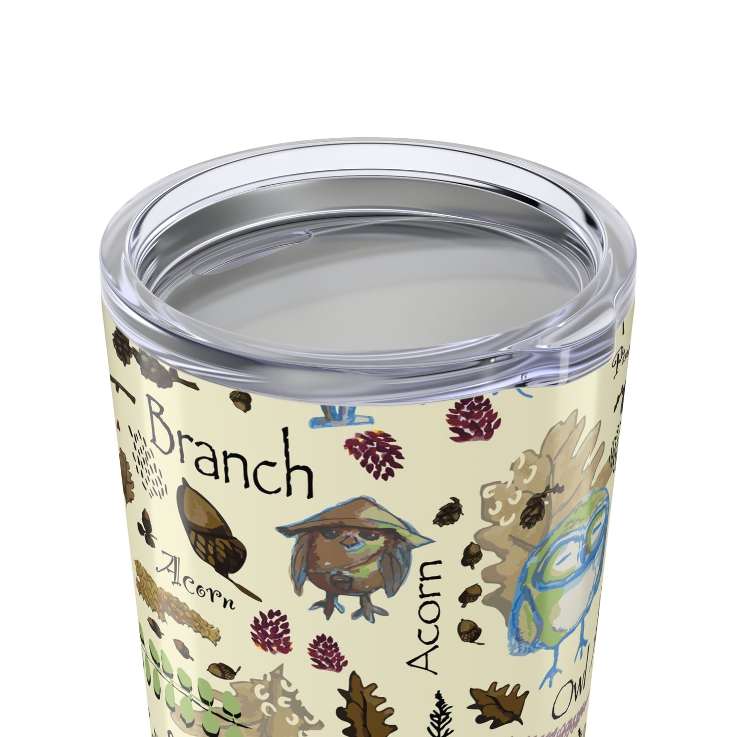 Tumbler 20oz "Hoot and Harvest" by Janet Hoard