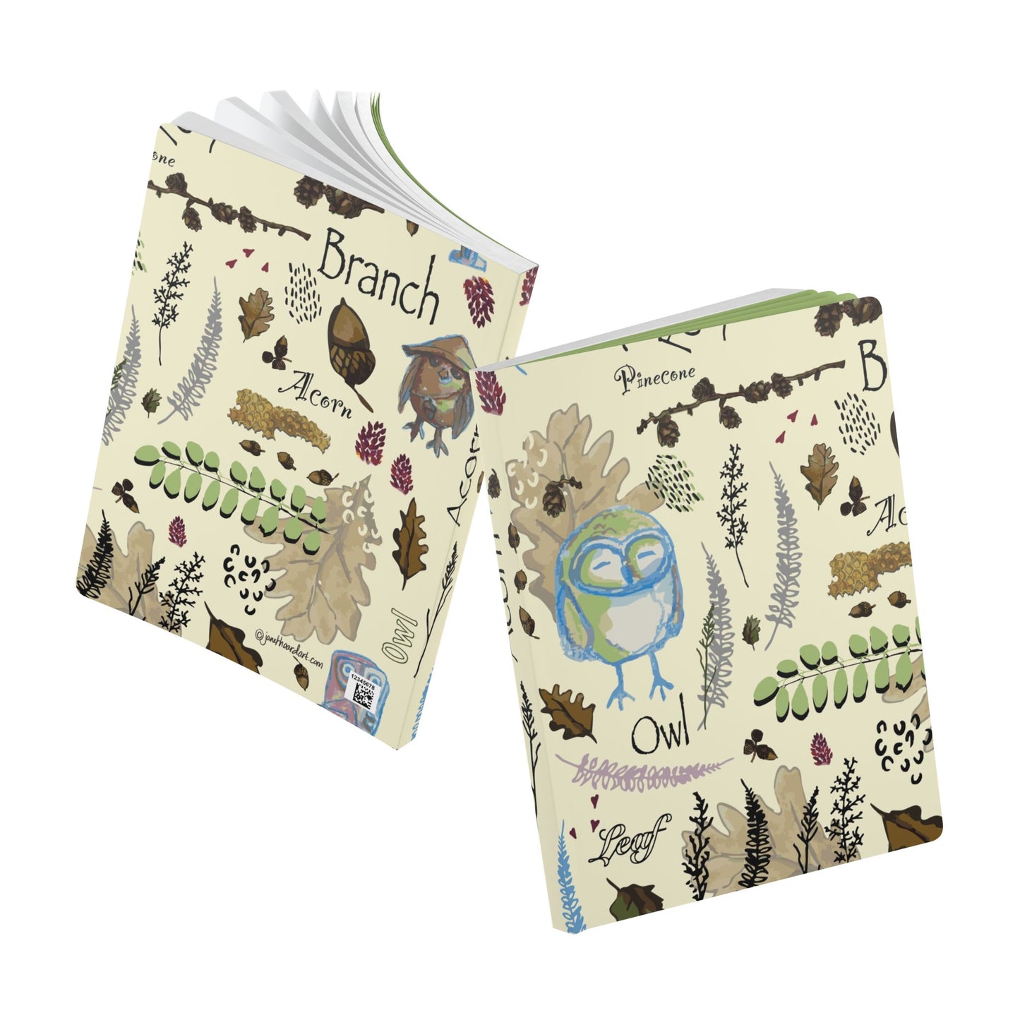 Softcover Journal "Hoot and Harvest" by Janet Hoard