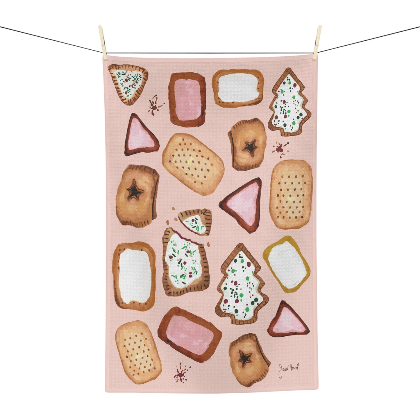 Kitchen Towel "Tartful Delight" by Janet Hoard