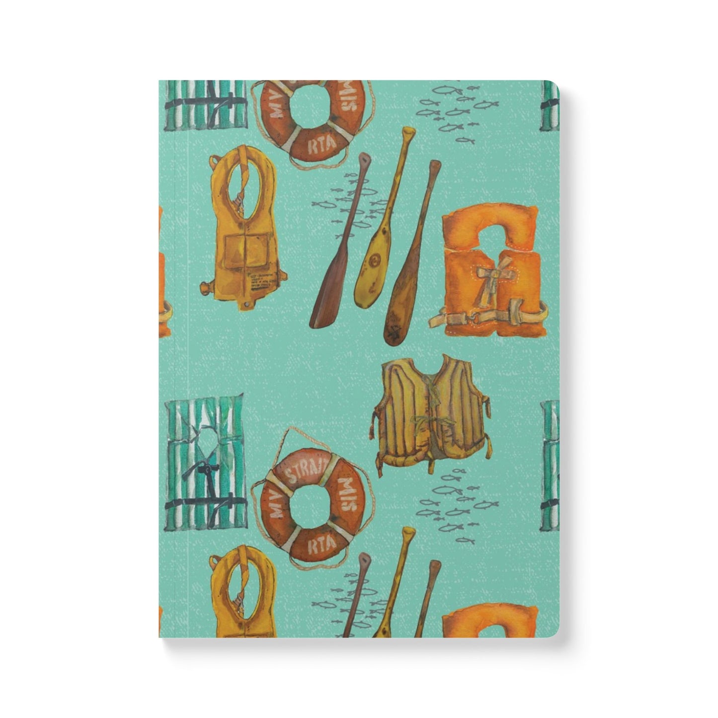 Softcover Journal with Inside Prints "Lake Vibes" by Janet Hoard