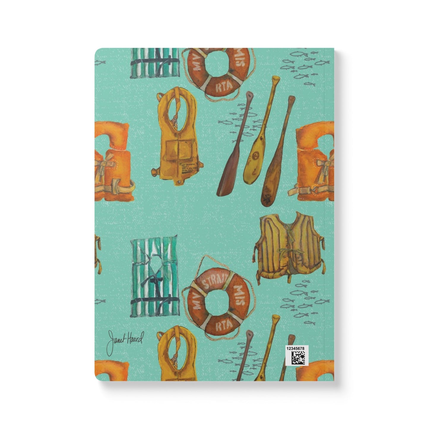 Softcover Journal with Inside Prints "Lake Vibes" by Janet Hoard
