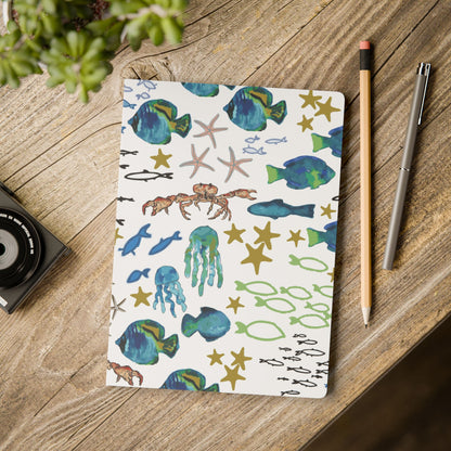Ocean Notebook | Underwater Sea Life Softcover Journal