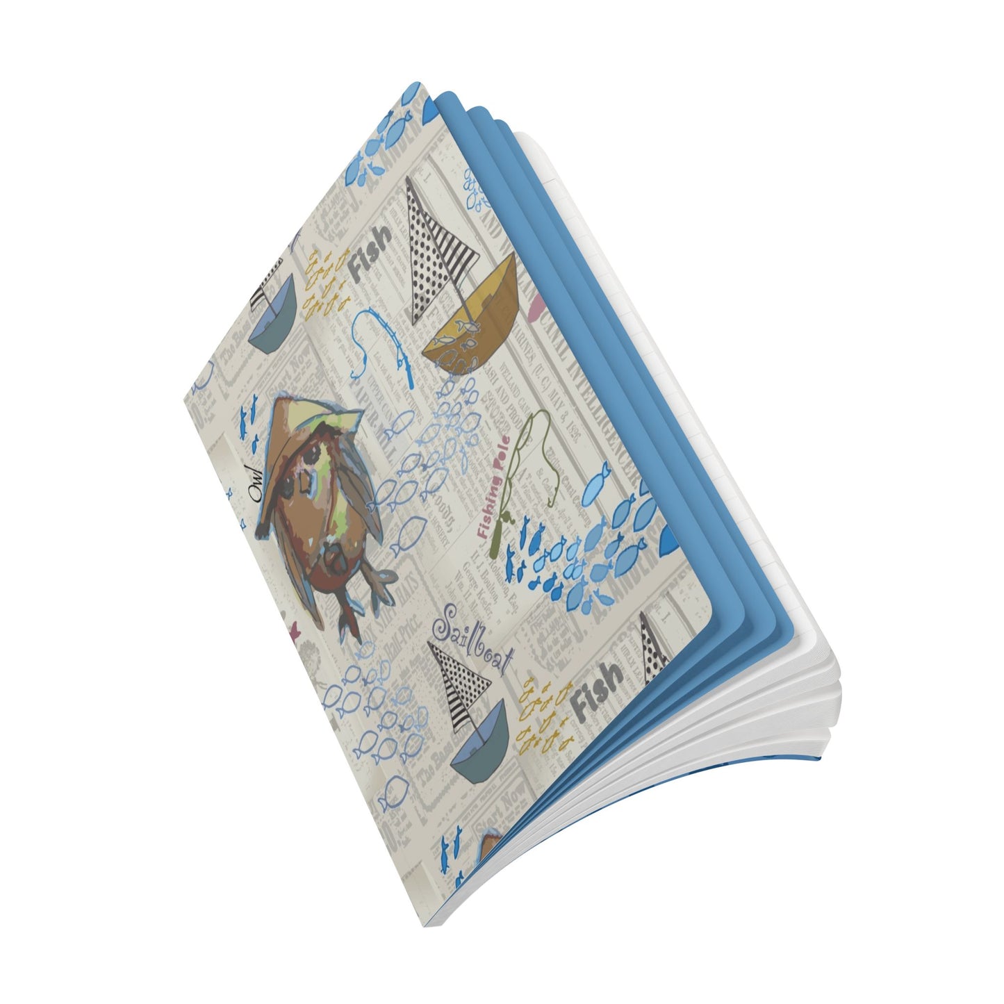 Nautical Journal | Sailboat Coastal Softcover Notebook