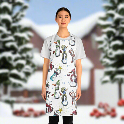 Snowman Apron | Chilly Chums Cute Winter Cooking Apron