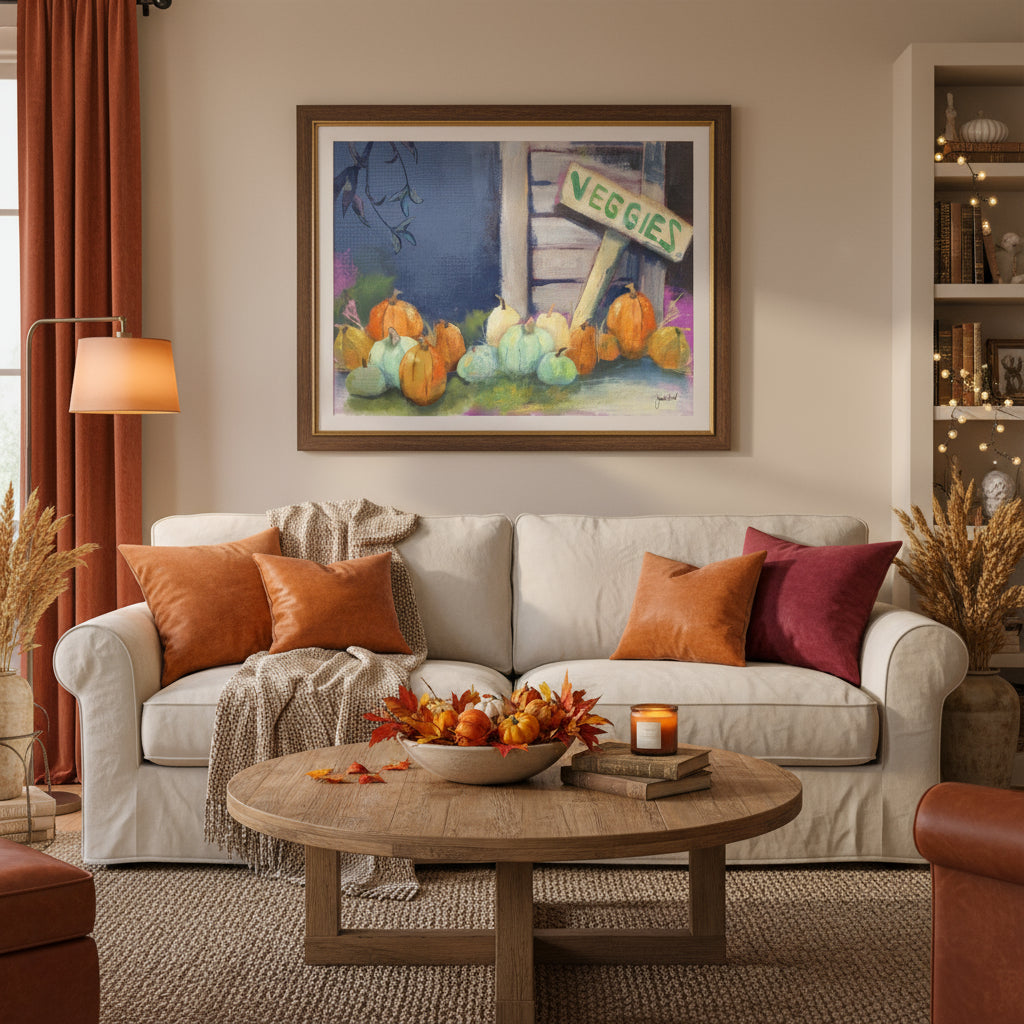 Poster -"Pumpkin Patch Market" by Janet Hoard