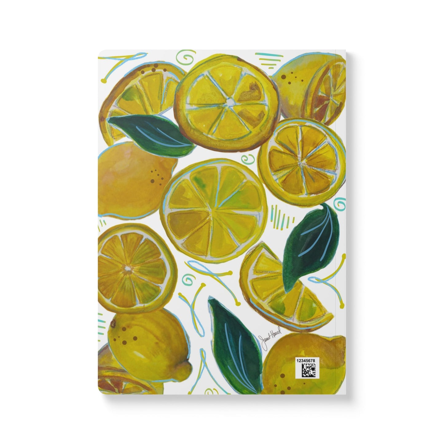 Lemon Notebook | Bright Citrus Softcover Journal