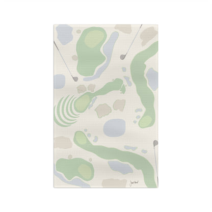 Golf Kitchen Towel | Raise the Par Watercolor Design