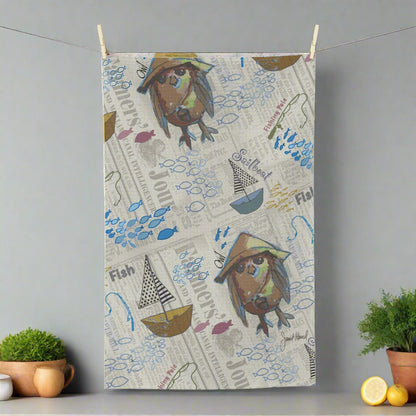 Sail Away Kitchen Towel | Nautical Coastal Decor