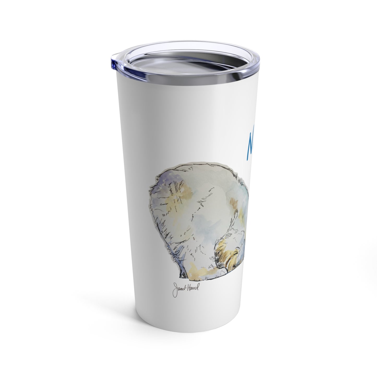 Tumbler 20oz - "Not Today" Polar Bear by Janet Hoard