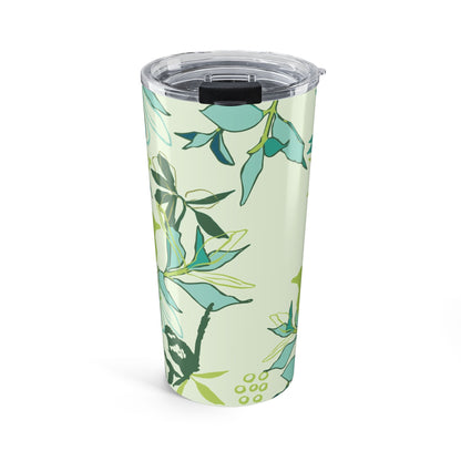 Canopy Mist Tumbler | Soft Green Botanical Travel Mug