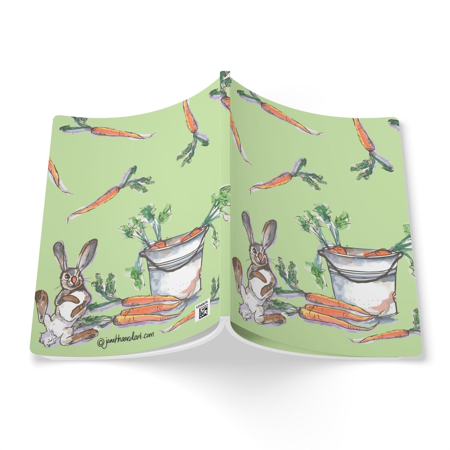 Rabbit Notebook | Whimsical Bunny Softcover Journal