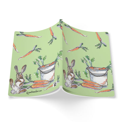 Rabbit Notebook | Whimsical Bunny Softcover Journal
